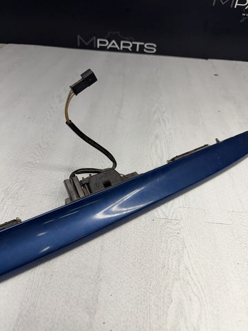 01-03 BMW E46 M3 Coupe Trunk Lid Grip Key Deck Handle Topaz Blue *Broken Tabs