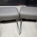 2001-2006 BMW E46 M3 Convertible Grey Rear Headrests Head Rests Pair OEM *Notes*