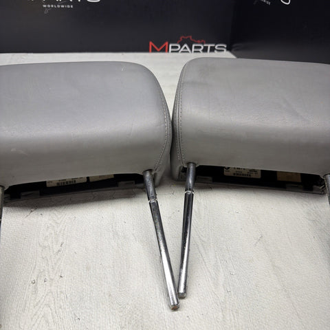 2001-2006 BMW E46 M3 Convertible Grey Rear Headrests Head Rests Pair OEM *Notes*