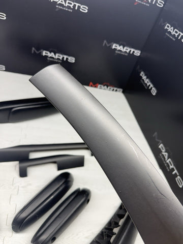 01-06 BMW E46 M3 Convertible Interior Armrests Trim Set Sprayed Black