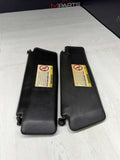 96-99 BMW E36 M3 CONVERTIBLE SET FRONT SUN VISORS BLACK OEM