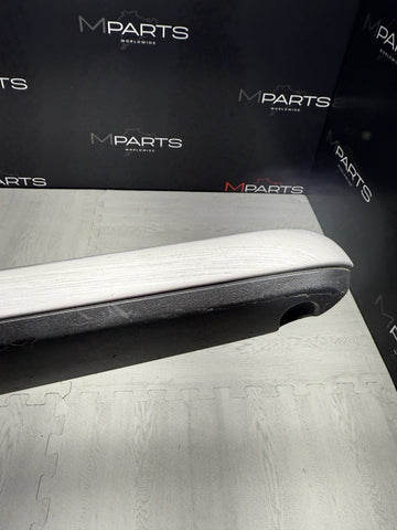 01-06 BMW E46 M3 Brushed Aluminum/Black Door Trim Armrest Right Front Passenger