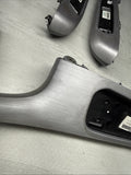 01-06 BMW E46 M3 Coupe Brushed Aluminum/Grey Door Trims Armrests Front & Rear