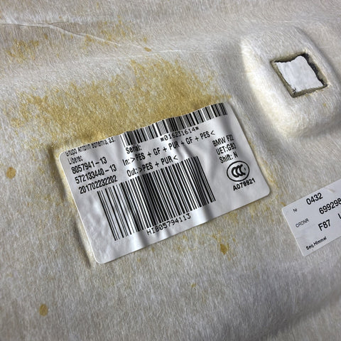 (PICKUP ONLY) BMW F87 M2 16-19 Headliner Roof Black Genuine Original Ceiling