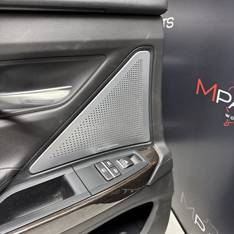 13-19 BMW F06 M6 Left Driver Rear Door Trim Panel With Sunshade