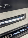 21-25 BMW G80 M3 Sedan Front Door Entrance Sills Trims Panels OEM Jahre Edition