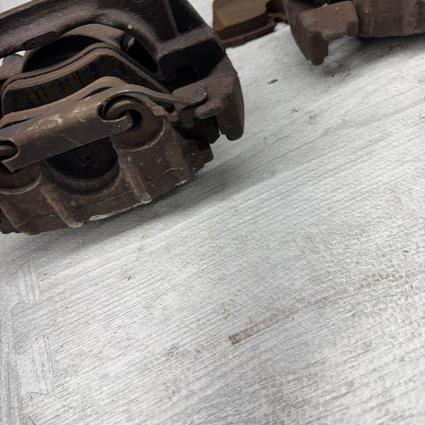 01-06 E46 M3 Front Brake Calipers Left Right Pair Set Original *Rusty*