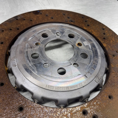 OEM Used 21-24 BMW G80 G82 G83 M3 M4 Rear Brakes Rotors 8k Miles