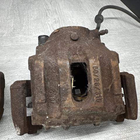 01-06 E46 M3 Front Brake Calipers Left Right Pair Set Original *Rusty*