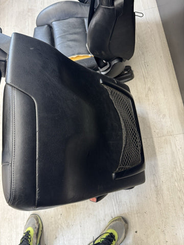01-06 BMW E46 M3 Convertible Interior Front Non Heated Seats Black