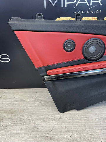 14-20 BMW F83 M4 CONVERTIBLE REAR LEFT TRIM PANEL CARD MERINO SAKHIR ORANGE