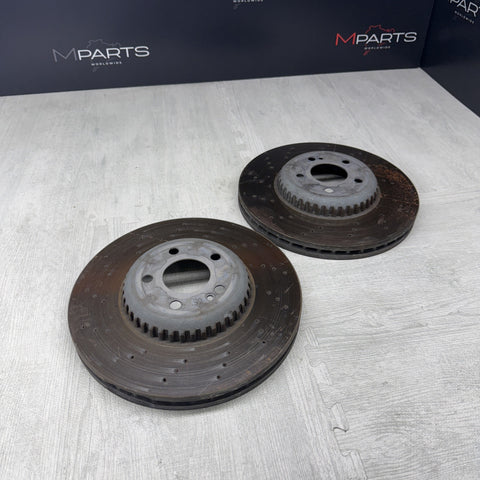 Mercedes C300 C400 Brake Discs Rotors Front Pair OEM 2015-2023 AMG P31 Genuine