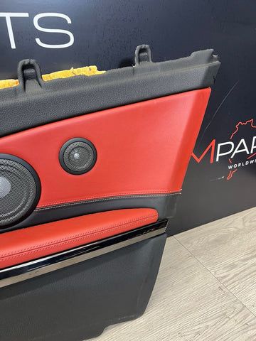 14-20 BMW F83 M4 CONVERTIBLE REAR RIGHT TRIM PANEL CARD MERINO SAKHIR ORANGE