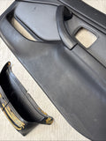 96-02 BMW Z3M Front Right Passenger Door Card Panel Cover Leather Black / Grey