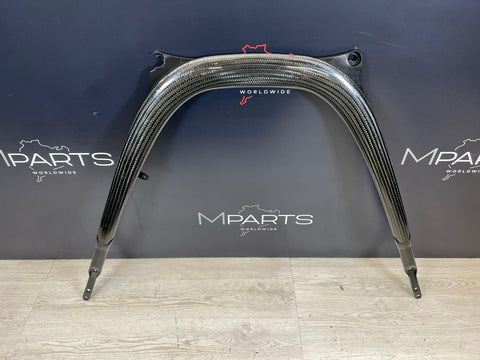 15-20 BMW F80 F82 F83 M3 M4 Carbon Fiber Strut Braces Bar OEM *Broken Tabs*