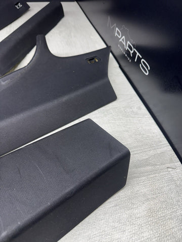 08-13 BMW E92 M3 OEM ABC PILLAR PILLARS BLACK PAIR SET *NOTES*