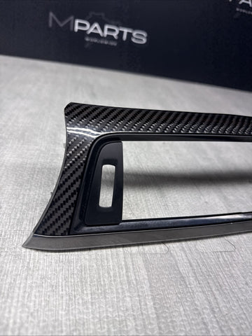15-20 BMW F83 M4 Convertible Dash Center Console Carbon Fiber Interior Trim OEM