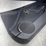 01-06 BMW E46 M3 PASSENGER RIGHT SIDE DOOR PANEL CARD BLACK OEM