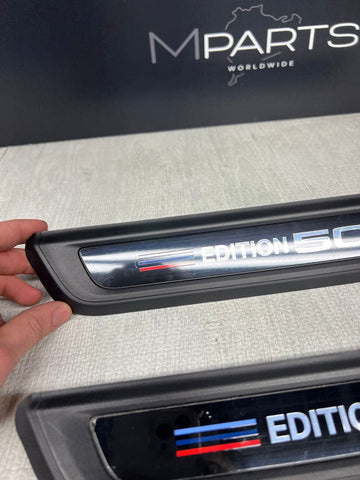 21-25 BMW G80 M3 Sedan Front Door Entrance Sills Trims Panels OEM Jahre Edition
