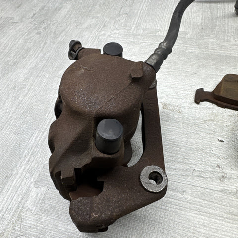 01-06 E46 M3 Front Brake Calipers Left Right Pair Set Original *Rusty*