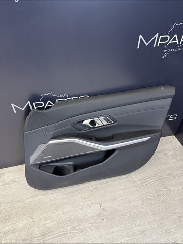 BMW 21-25 G80 M3 Sedan OEM Front Right Passenger Door Card Panel Black