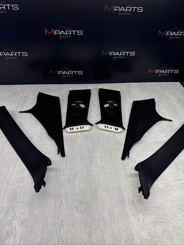 12-18 OEM BMW F30 F80 335 M3 Sedan Center Black A B C Pillars Trims Set