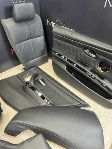 08-13 OEM BMW E90 M3 Novilo Black Sedan Seats Panels Complete Interior Set