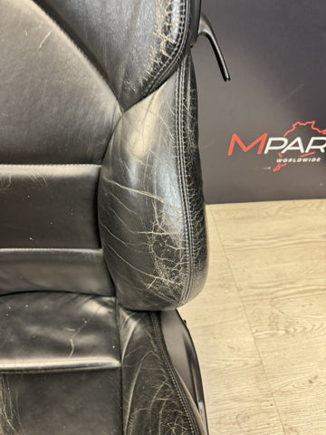 01-06 BMW E46 M3 Coupe Interior Front Seats Black Not heated