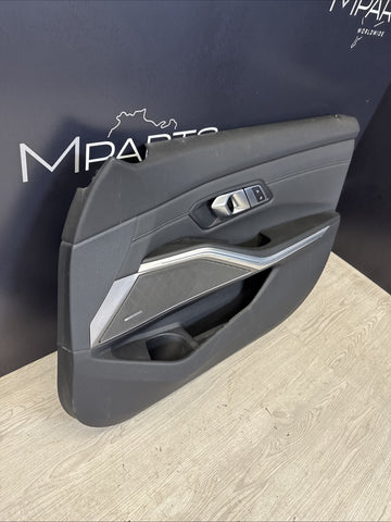 BMW 21-25 G80 M3 Sedan OEM Front Right Passenger Door Card Panel Black