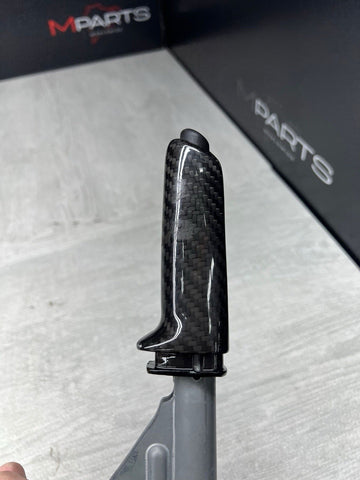 15-20 BMW F80 F82 F83 M3 M4 EBRAKE PARKING HANDLE LEATHER MECHANISM CARBON FIBER