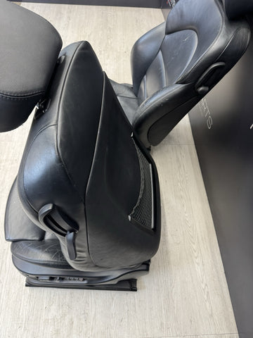 01-06 BMW E46 M3 Coupe Interior Front Seats Black Not heated