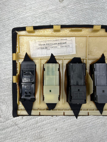 06-10 BMW E60 M5 Sunroof Switch Motor Cover OEM 7897584