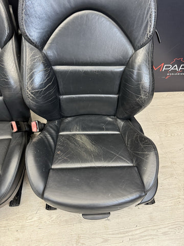 01-06 BMW E46 M3 Coupe Interior Front Seats Black Not heated