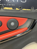 14-20 BMW F83 M4 CONVERTIBLE REAR LEFT TRIM PANEL CARD MERINO SAKHIR ORANGE