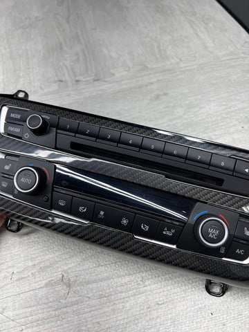 15-20 BMW F80 F82 F83 M3 M4 HVAC Climate Control Audio Radio Carbon Fiber Cover