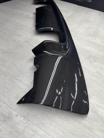 NEW 01-06 BMW E46 M3 Rear Bumper Diffuser CSL Style 2x2 Carbon Fiber Perfect Fit