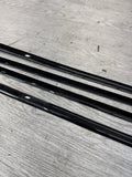 06-11 BMW E90 M3 Sedan High Gloss Shadowline Trim Moldings Rain Gutters Pair