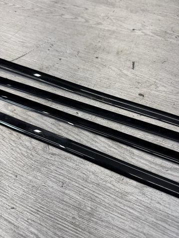 06-11 BMW E90 M3 Sedan High Gloss Shadowline Trim Moldings Rain Gutters Pair