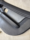 96-02 BMW Z3M Front Right Passenger Door Card Panel Cover Leather Black / Grey