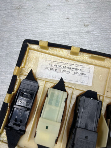 06-10 BMW E60 M5 Sunroof Switch Motor Cover OEM 7897584
