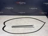 06-11 BMW E90 M3 Sedan High Gloss Shadowline Trim Moldings Rain Gutters Pair