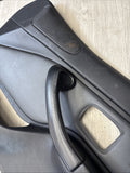 96-02 BMW Z3M Front Right Passenger Door Card Panel Cover Leather Black / Grey