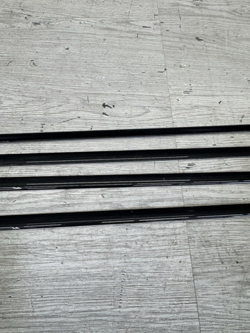 06-11 BMW E90 M3 Sedan High Gloss Shadowline Trim Moldings Rain Gutters Pair