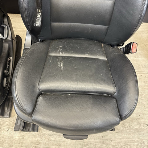01-06 BMW E46 M3 Convertible Interior Front Non Heated Seats Black