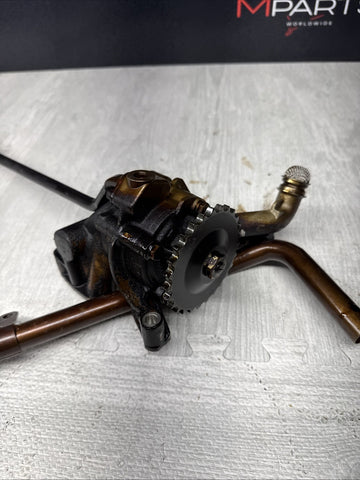 01-06 BMW E46 M3 S54 Engine Oil Pump + Pick Up Tubes