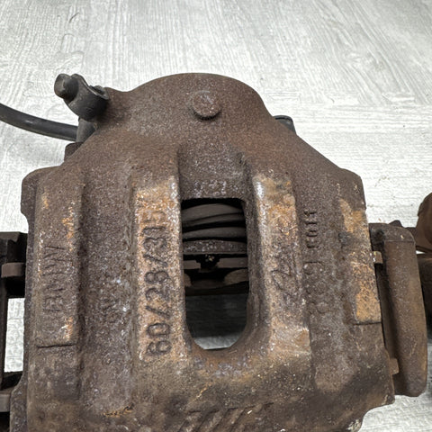 01-06 E46 M3 Front Brake Calipers Left Right Pair Set Original *Rusty*