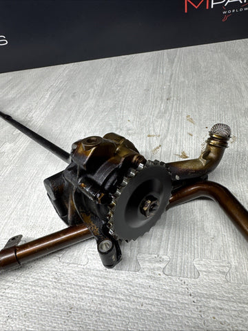 01-06 BMW E46 M3 S54 Engine Oil Pump + Pick Up Tubes