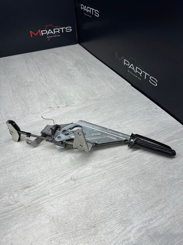15-20 BMW F80 F82 F83 M3 M4 EBRAKE PARKING HANDLE LEATHER MECHANISM CARBON FIBER