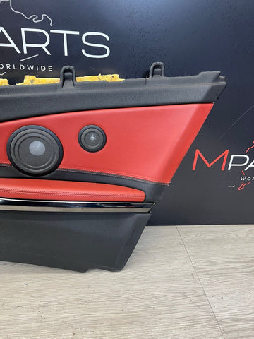 14-20 BMW F83 M4 CONVERTIBLE REAR RIGHT TRIM PANEL CARD MERINO SAKHIR ORANGE