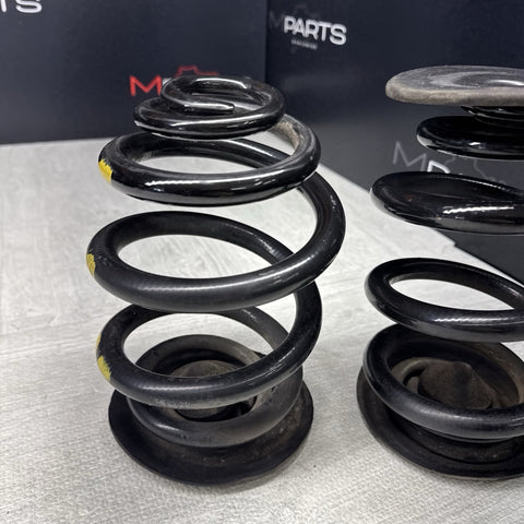 01-06 BMW E46 M3 Coupe Rear Axle Coils Springs Pair Yellow Markings